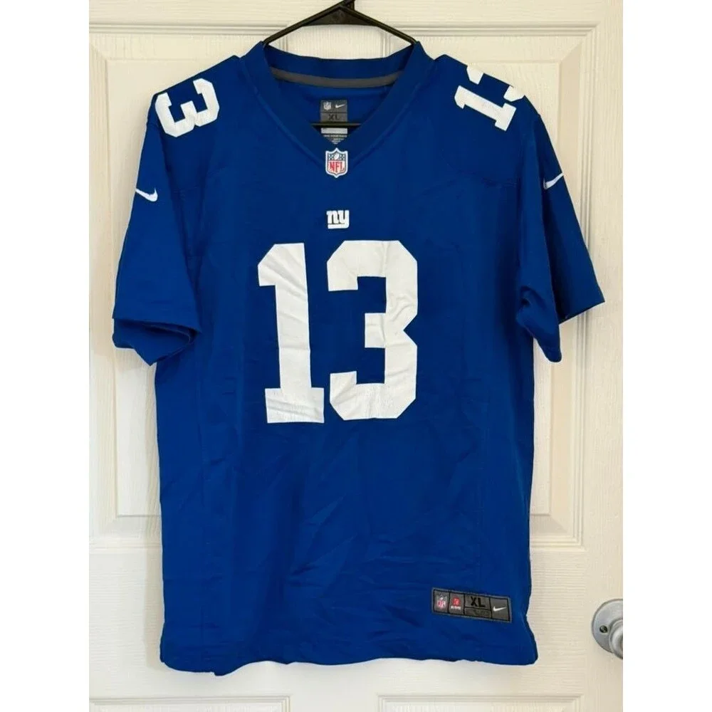 Nike Odell Beckham Jr #13 New York Giants NFL Jersey Blue Youth XL 18-20
